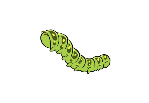 Caterpillar Insect Clipart PNG: A Versatile Graphic for Local Business Branding