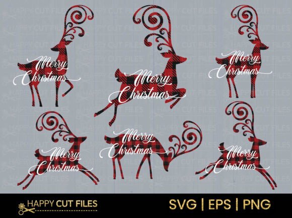 Christmas Reindeer SVG Bundle Clipart: A Designer’s Take on a Festive Graphic Asset