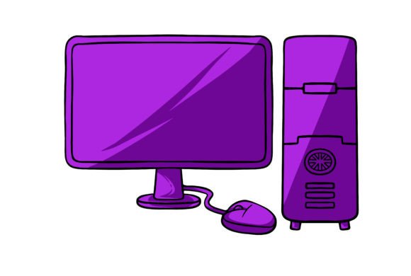 Computer Device Clipart: A Versatile Graphic Design Asset for Creative Projects