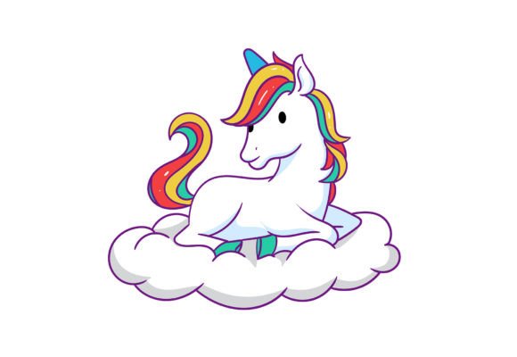 Cute Unicorn Clipart: Graphics for Local Branding