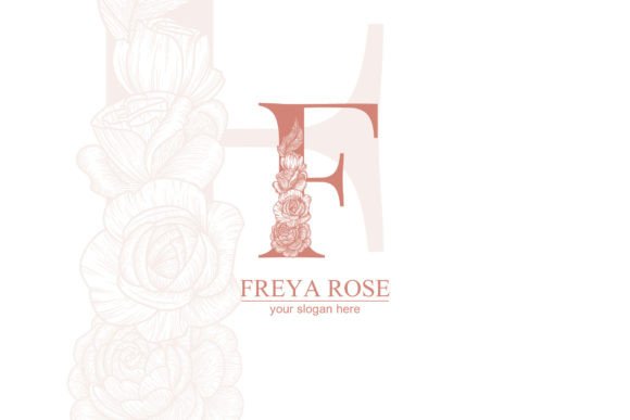 Floral F Logo Design Asset for Modern Branding Projects