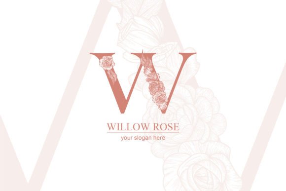 Floral W Logo – A Versatile Graphic Design Asset for Modern Branding
