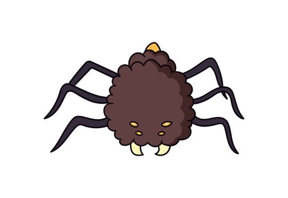 Halloween Spider Illustration Artwork
