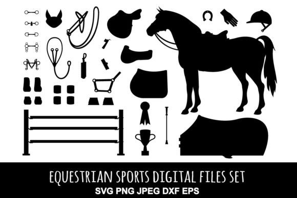 Horse Silhouette Graphics for Real-World Crafting and Branding