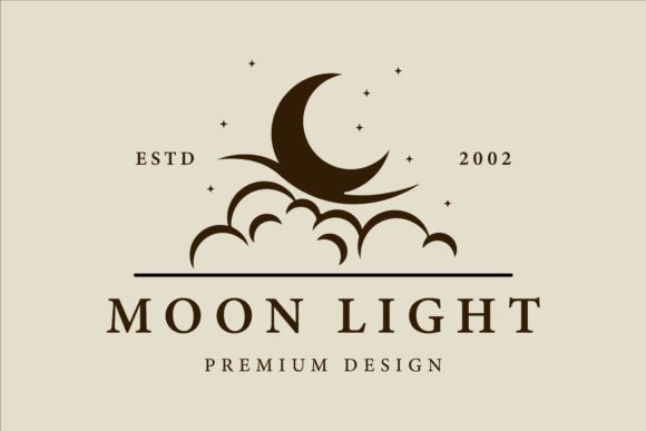 Moon Light Logo Vector Vintage Design Review: A Timeless Embroidery Asset