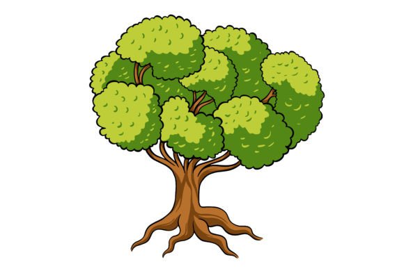 Tree Spring Clipart Artwork: A Versatile Graphic for Creative Sellers