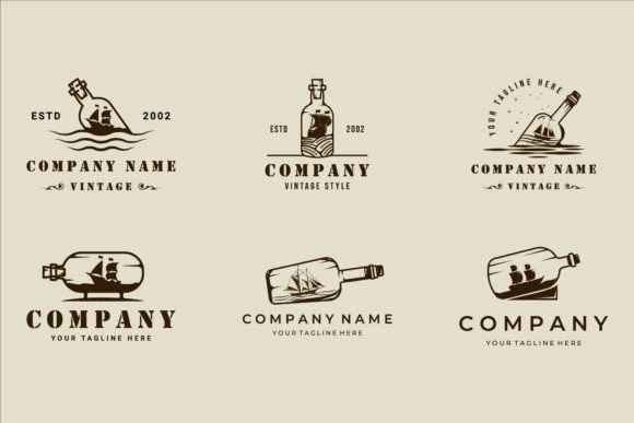 Vintage Sailing Ship Logo Graphics