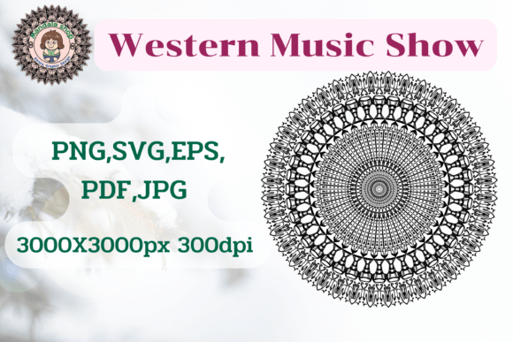 Western Music Show – A Creative Design Asset for Crafts and Graphics