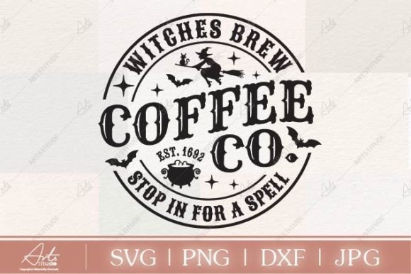 WITCHES BREW COFFEE CO – A Versatile Graphic Design Asset for Creative Branding