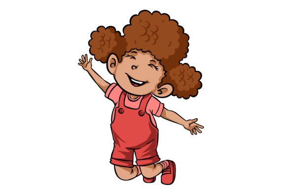 Young Girl Clipart: A Versatile Graphic Design Asset for Content Creators