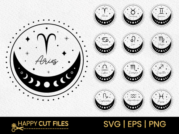 Zodiac Astrological Signs Celestial Svg